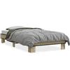 vidaXL Struttura letto rovere Sonoma 75x190 cm materiale a base di legno e metallo