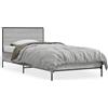 vidaXL Struttura letto grigio Sonoma 100x200 cm in legno e metallo