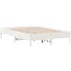 vidaXL Letto in legno massiccio senza materasso bianco 140x200 cm legno di pino