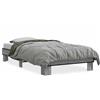 vidaXL Struttura letto grigio Sonoma 100x200 cm in legno e metallo