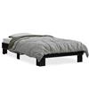 vidaXL Struttura letto nera 90x190 cm in legno e metallo