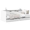 vidaXL Letto da giorno con cassetti bianco 90x190 cm materiale legno
