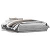 vidaXL Struttura letto grigio Sonoma 150x200 cm in materiale ligneo