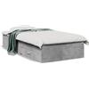 vidaXL Giroletto con cassetti grigio cemento 75x190 cm materiale a base di legno