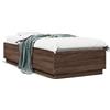 vidaXL Struttura del letto in rovere marrone 100x200 cm Materiale a base di legno