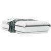 vidaXL Struttura letto bianco 75x190 cm in legno