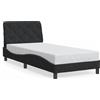 vidaXL Struttura letto con testata nera 90x200 cm in velluto