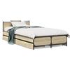 vidaXL Giroletto con cassetti rovere Sonoma 75x190 cm materiale a base di legno