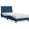 vidaXL Giroletto con testata blu 90x200 cm in velluto