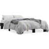 vidaXL Struttura letto nera 120x200 cm in legno e metallo