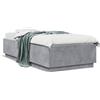 vidaXL Struttura per letto grigio cemento 90x200 cm Materiale a base di legno