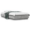 vidaXL Struttura letto grigio cemento 75x190 cm Materiale a base di legno
