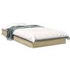 vidaXL Struttura letto senza materasso rovere Sonoma 75x190 cm materiale a base di legno