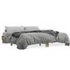 vidaXL Struttura letto rovere Sonoma 200x200 cm in legno e metallo