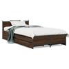 vidaXL Struttura letto con cassetti in rovere marrone 75x190 cm