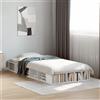 vidaXL Struttura letto bianco 75x190 cm in legno