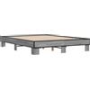 vidaXL Struttura letto grigio Sonoma 150x200 cm in legno e metallo