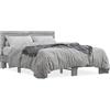 vidaXL Struttura letto grigio Sonoma 120x200 cm in legno e metallo