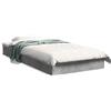 vidaXL Struttura letto grigio cemento 75x190 cm Materiale a base di legno