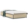 vidaXL Struttura letto rovere Sonoma 75x190 cm materiale a base di legno e metallo