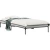 vidaXL Struttura letto grigio Sonoma 75x190 cm in legno e metallo