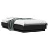 vidaXL Struttura del letto nera 75x190 cm in materiale ligneo