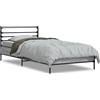 vidaXL Struttura letto grigio Sonoma 75x190 cm in legno e metallo