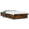 vidaXL Struttura letto in rovere fumé 75x190 cm Materiale a base di legno e metallo