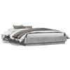 vidaXL Struttura letto grigio cemento 120x190 cm materiale a base di legno