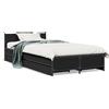 vidaXL Giroletto con cassetti nero 75x190 cm materiale a base di legno