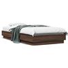 vidaXL Struttura letto senza materasso Rovere marrone 75x190 cm Materiale a base di legno