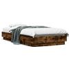 vidaXL Struttura letto senza materasso rovere fumé 75x190 cm materiale a base di legno
