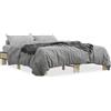 vidaXL Struttura letto rovere Sonoma 150x200 cm materiale a base di legno e metallo