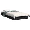 vidaXL Struttura del letto nera 75x190 cm in materiale ligneo