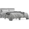 vidaXL Lettino Grigio Sonoma 135x190 cm Materiale a base di legno e metallo