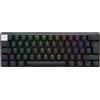 Logitech G PRO X 60 - Tastiera - Gioco - 60% - TKL - Retroilluminazione - Senza fili - 2,4 GHz, Bluetooth - QWERTZ -