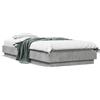 vidaXL Struttura letto grigio cemento 100x200 cm materiale a base di legno
