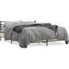vidaXL Struttura letto rovere Sonoma 150x200 cm materiale a base di legno e metallo