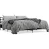 vidaXL Struttura letto nera 200x200 cm in legno e metallo