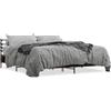 vidaXL Struttura letto in rovere affumicato 180x200 cm materiale a base di legno e metallo