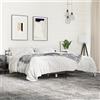 vidaXL Struttura del letto in rovere marrone 200x200 cm Materiale a base di legno metallo