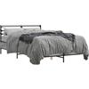 vidaXL Struttura letto grigio Sonoma 140x190 cm in legno e metallo