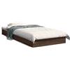 vidaXL Struttura letto senza materasso Rovere marrone 75x190 cm Materiale a base di legno