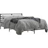 vidaXL Lettino Grigio Sonoma 135x190 cm Materiale a base di legno e metallo