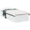 vidaXL Struttura letto bianco 75x190 cm in legno
