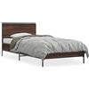 DKD HOME DECOR Struttura letto in rovere marrone 90x190 cm Materiale a base di legno Metallo