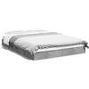 vidaXL Struttura letto grigio cemento 140x200 cm materiale a base di legno