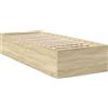 vidaXL Struttura letto Sonoma in rovere 90x190 cm materiale a base di legno