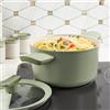 BergHOFF Casseruola antiaderente con coperchio balance sage verde salvia 20 cm