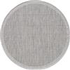 Carpetsale24 Tappeto Interno Esterno Terrazza Balcone Cucina Look Sisal Tessitura Piatta Impermeabile Tinta Unita, Dimensioni: 160 cm rotondo